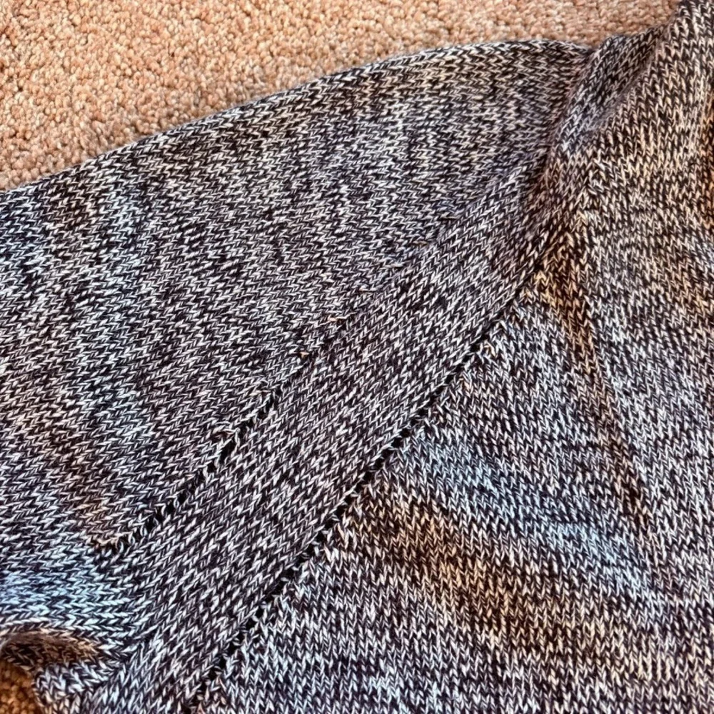 GAP Women Marled‎ Knit Open Front Cardigan Sweater Large Pockets Long Soft EUC
